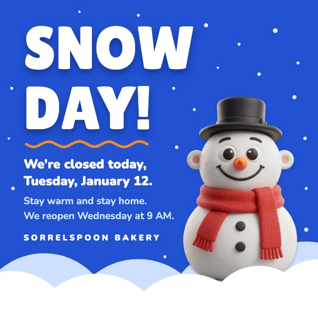 Closed due to snow post template
