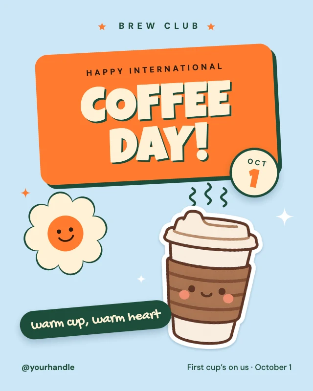 Coffee day cafe post template