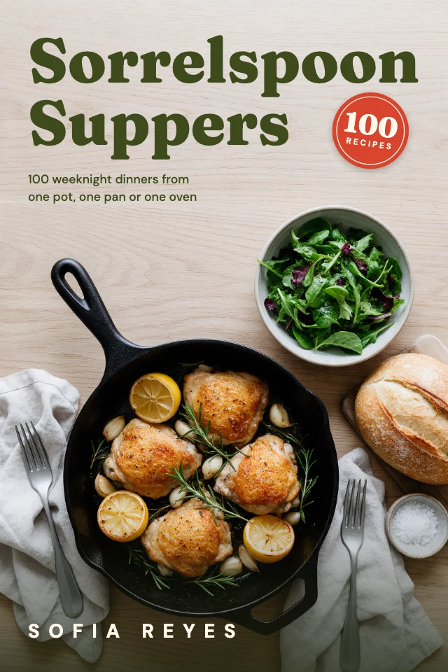 Cookbook cover template
