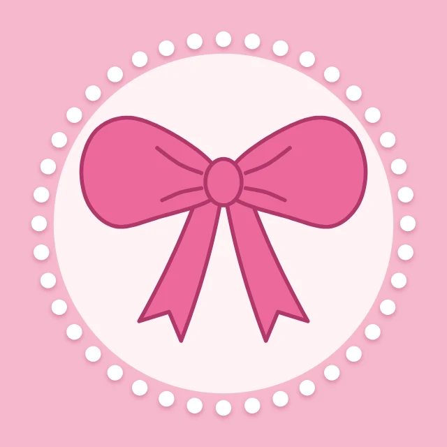 Coquette bow profile picture template