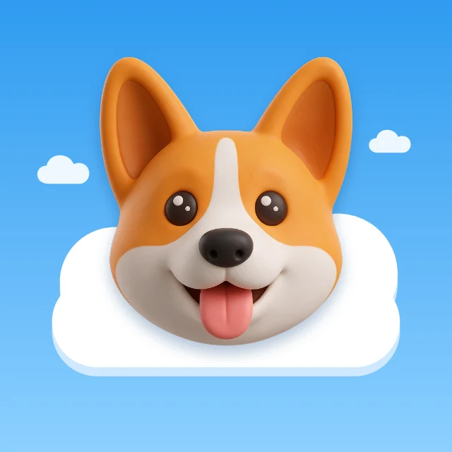 Corgi profile picture template