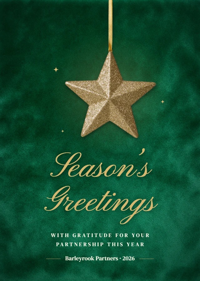 Corporate season’s greetings card template
