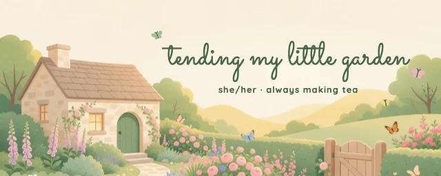 Cottagecore Discord banner template