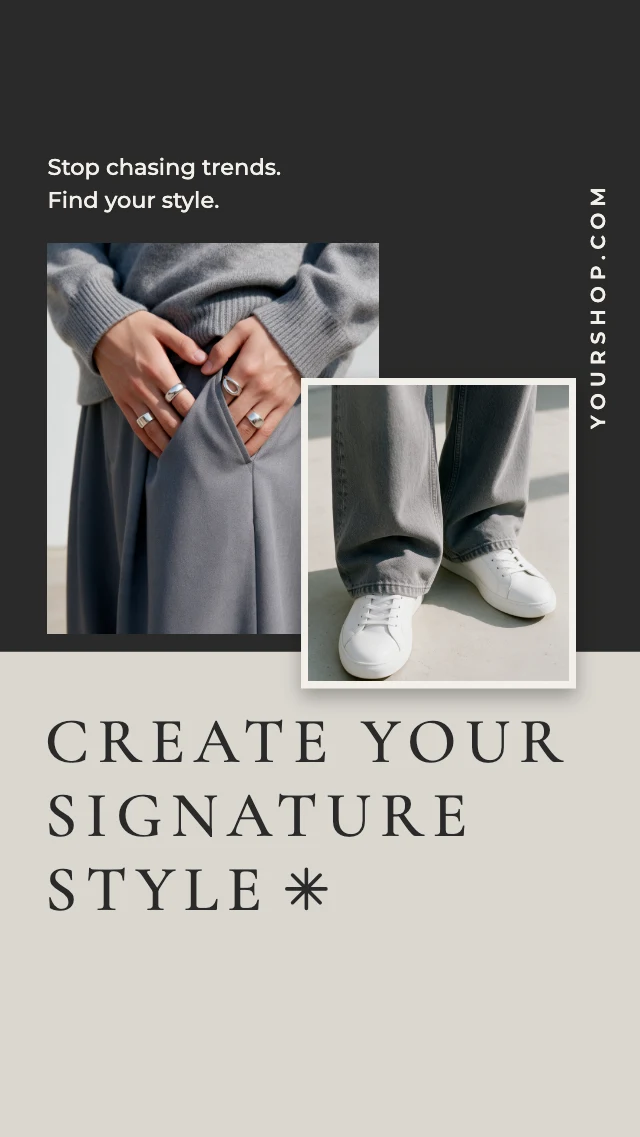 Signature style fashion story template