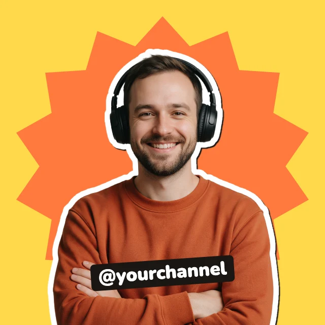 Creator channel profile picture template