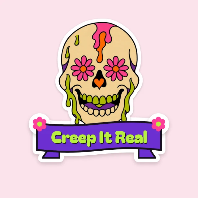 Creep it real sticker template