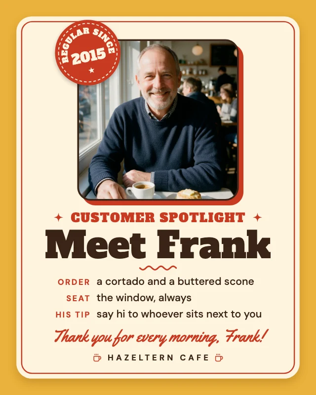 Customer spotlight post template