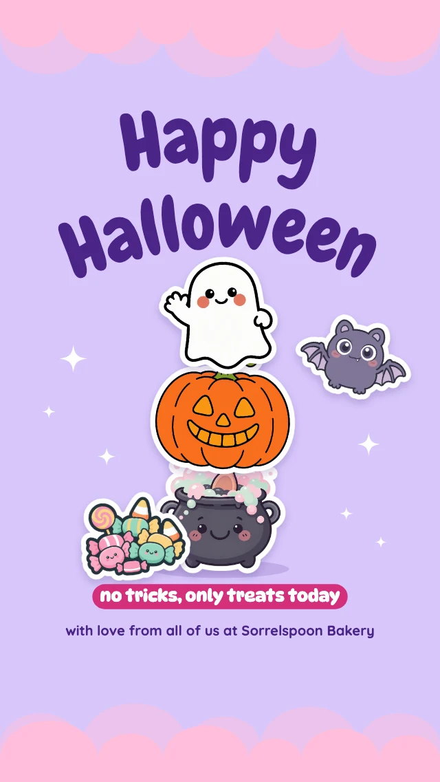 Cute Happy Halloween story template