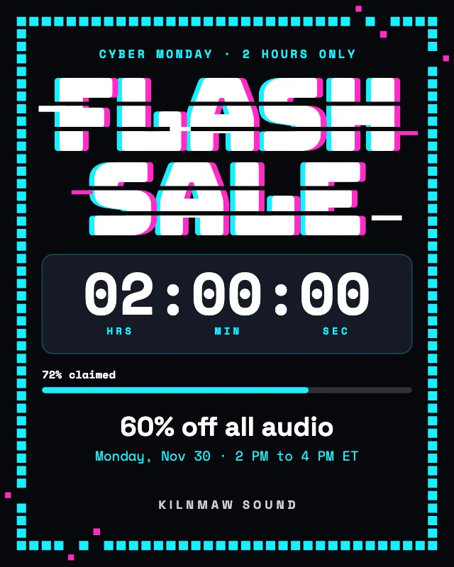 Cyber Monday flash sale post template