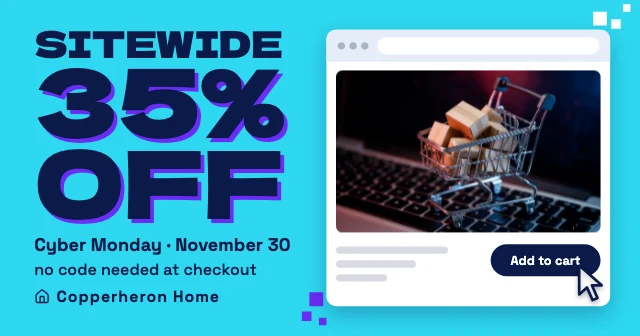 Cyber Monday Facebook post template