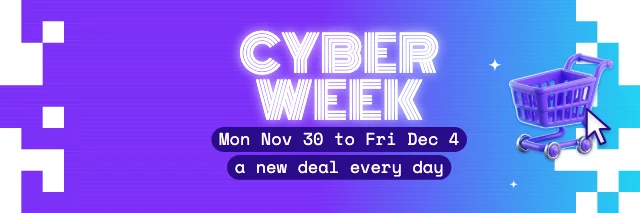 Cyber Week X header template