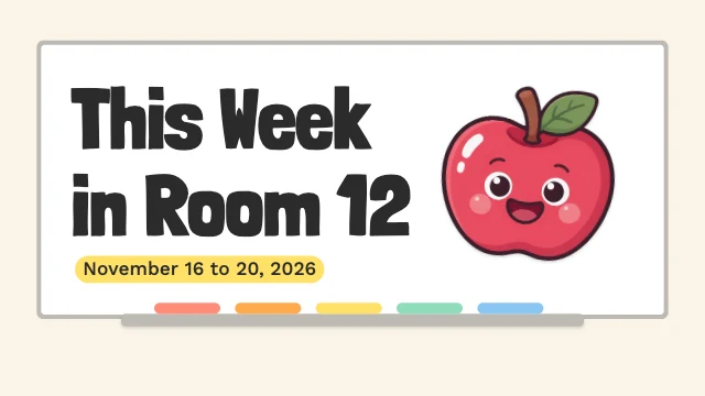 Daily agenda slides template