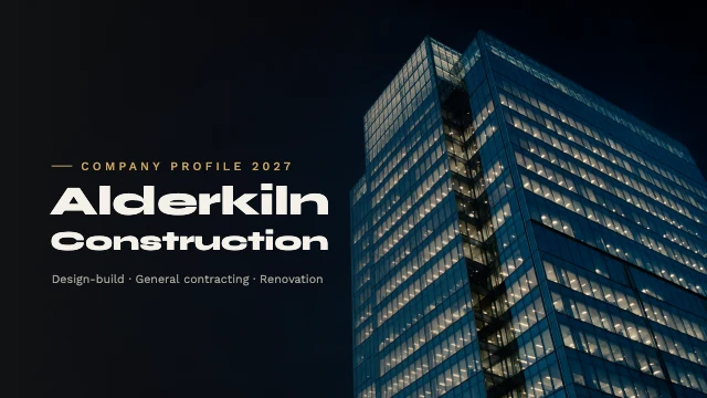 Company profile presentation template