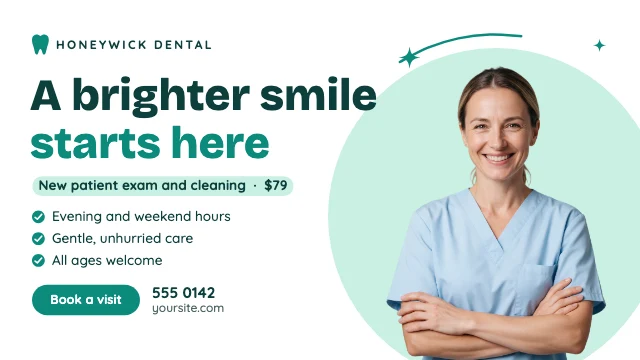 Dental clinic ad template