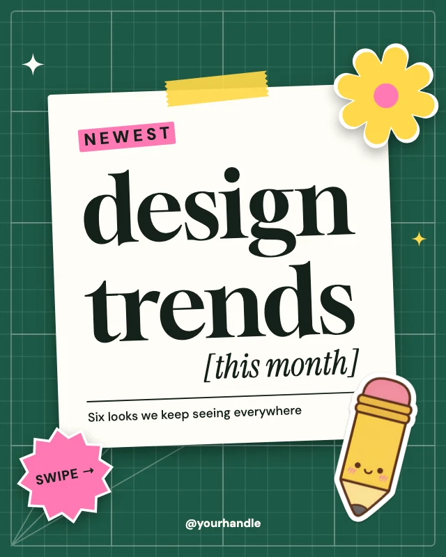 Design trends carousel cover template