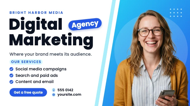 Digital marketing agency ad template