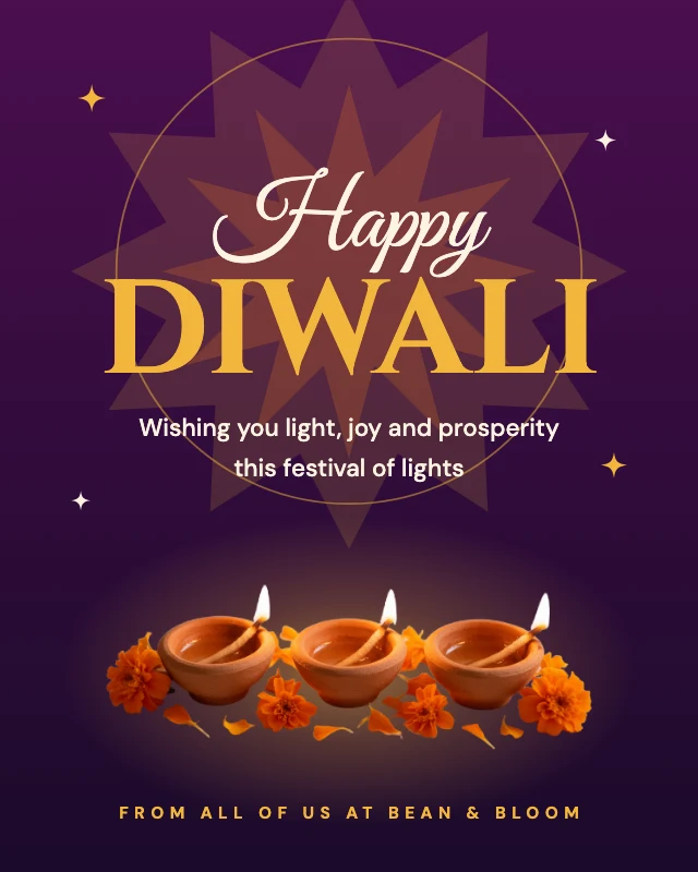 Happy Diwali greeting template
