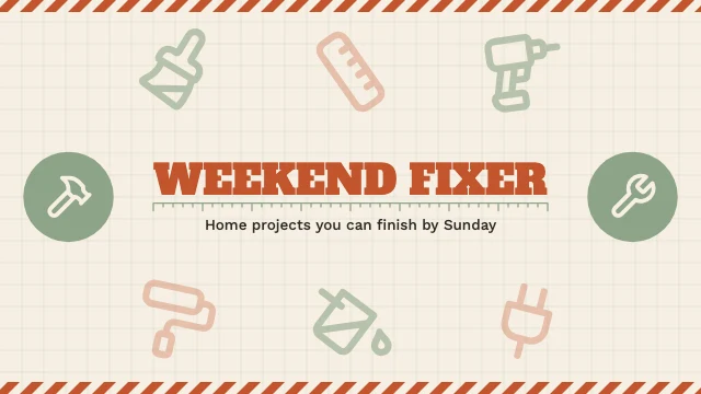 DIY home YouTube banner template