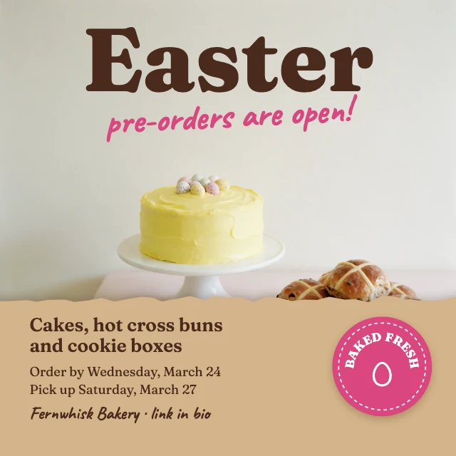Easter bakery pre-order post template