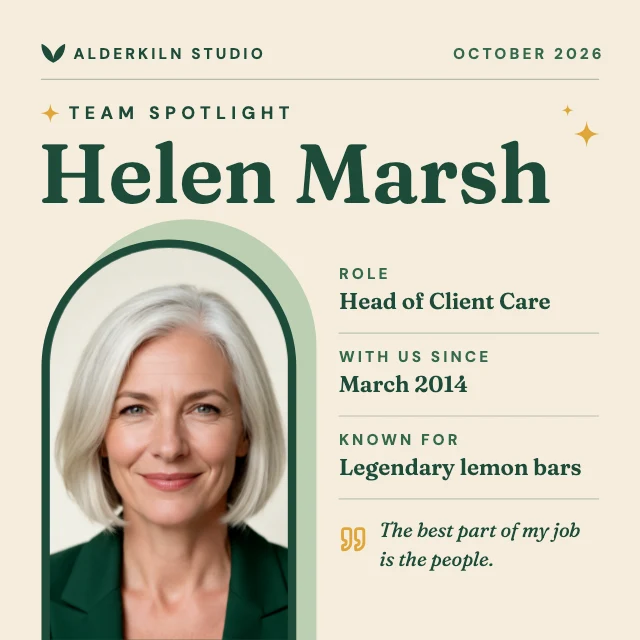 Employee spotlight Instagram post template