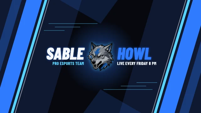 Esports team YouTube banner template