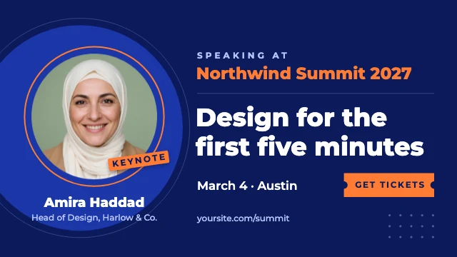 Speaker announcement post for X template