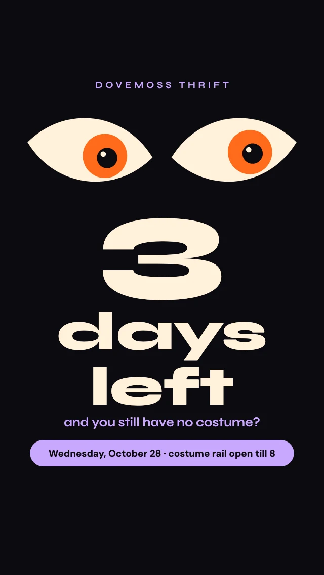 Halloween countdown story template