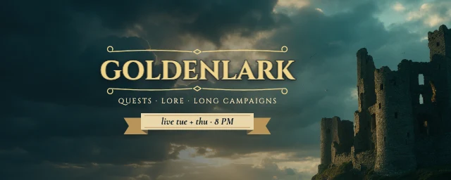 Fantasy RPG Twitch banner template