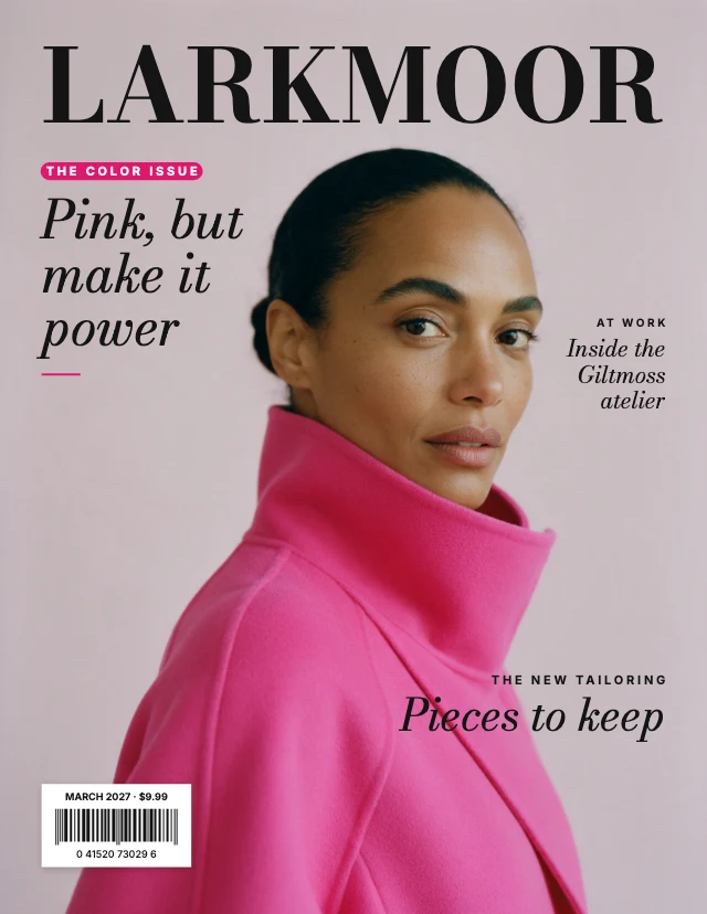 Fashion magazine cover template