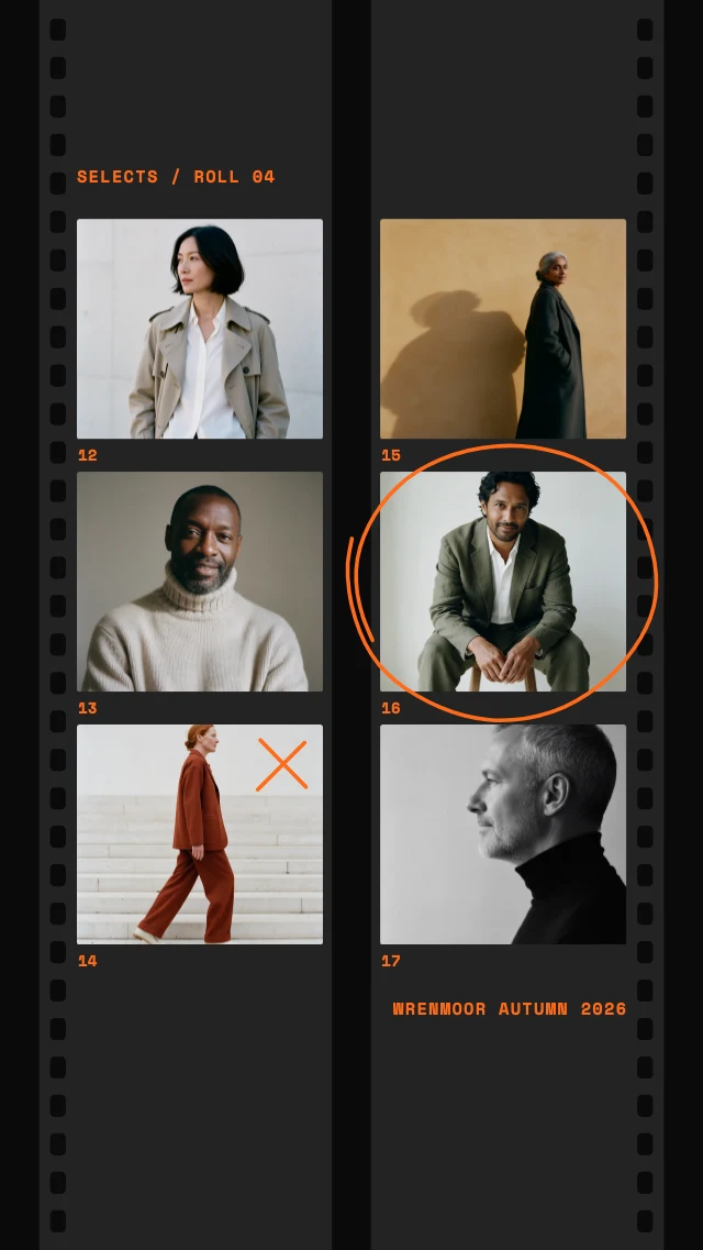 Film contact sheet story template