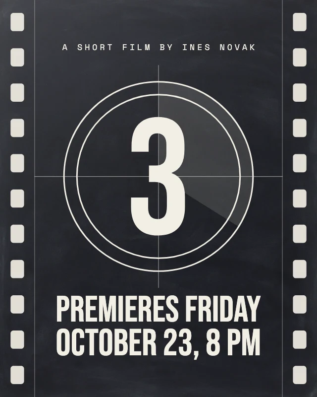 Film countdown premiere post template