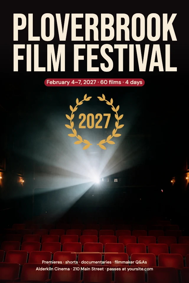 Film festival poster template