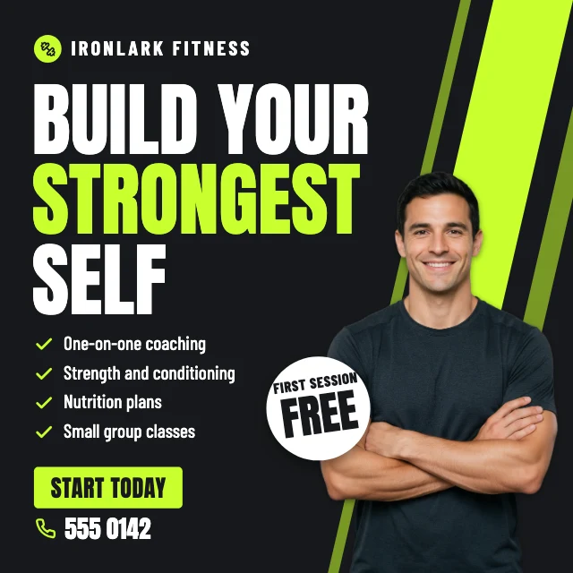 Fitness coaching Instagram post template