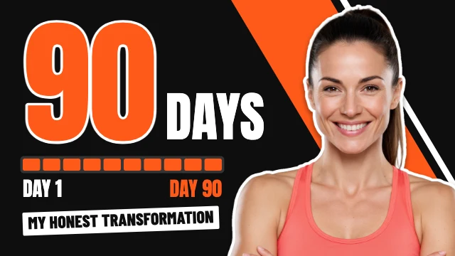 Fitness transformation YouTube thumbnail template
