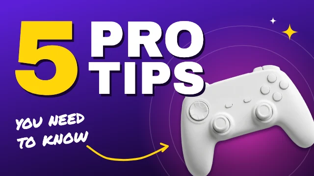 Pro tips gaming YouTube thumbnail template
