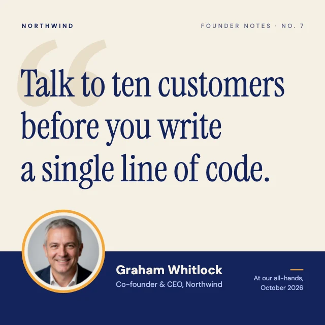 Founder quote LinkedIn post template