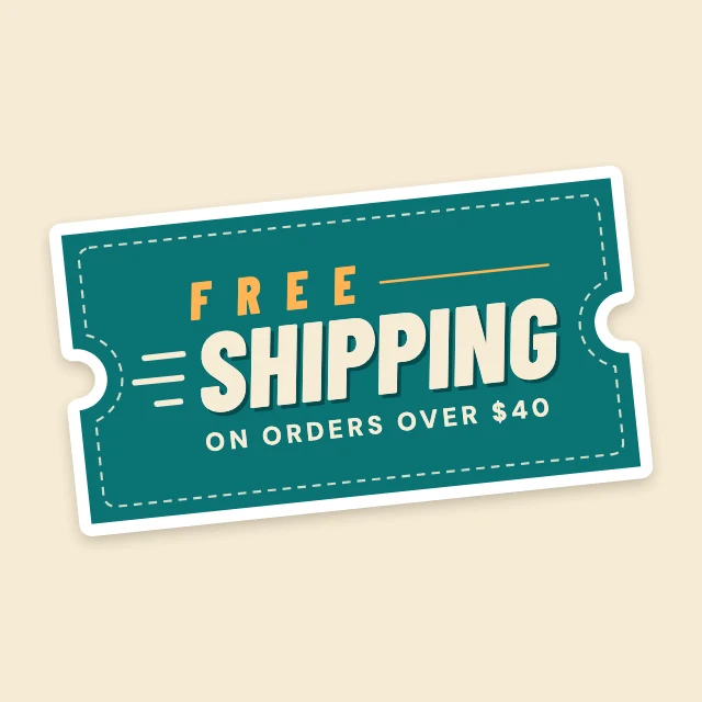 Free shipping ticket sticker template