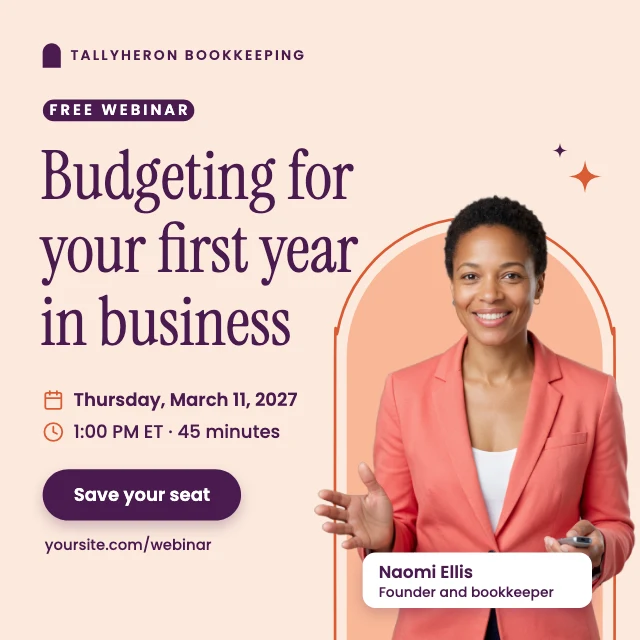 Free webinar LinkedIn post template