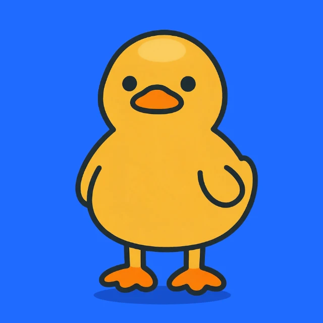 Funny duck profile picture template