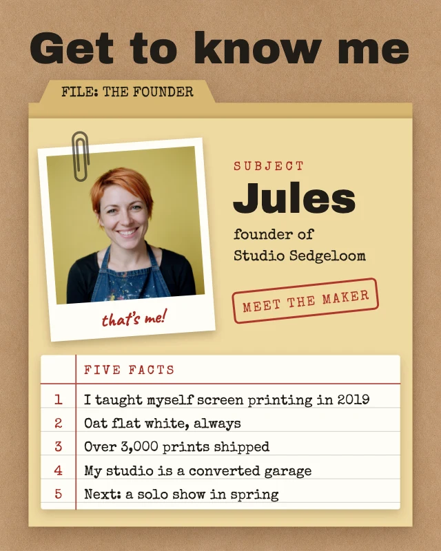Get to know the founder template