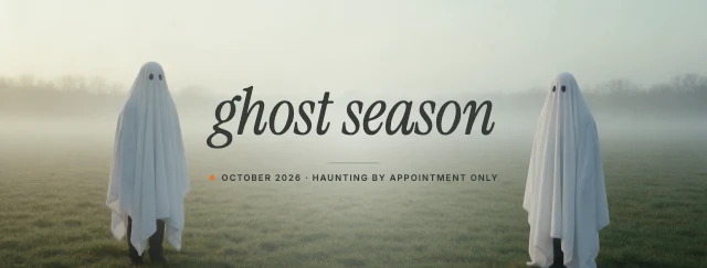 Ghost photoshoot Facebook cover template