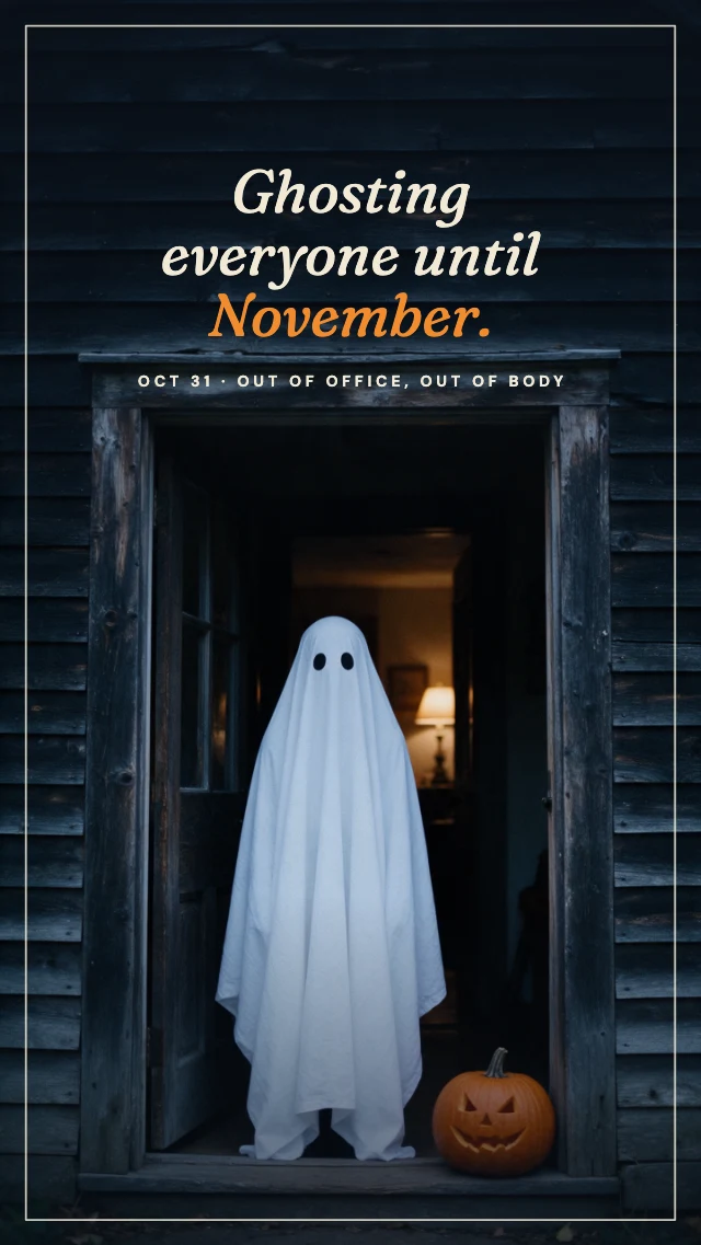 Ghost quote Instagram story template