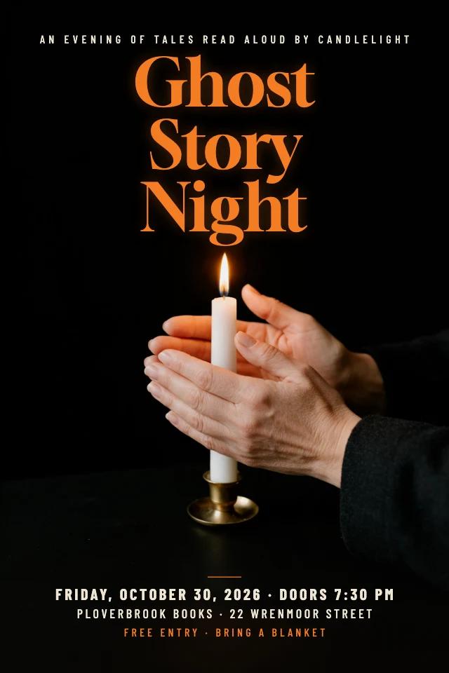 Ghost story night poster template