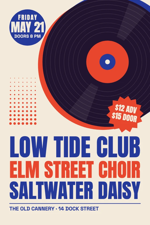 Concert gig poster template