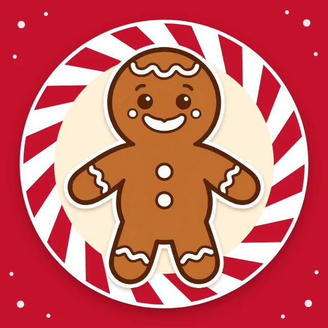 Gingerbread profile picture template