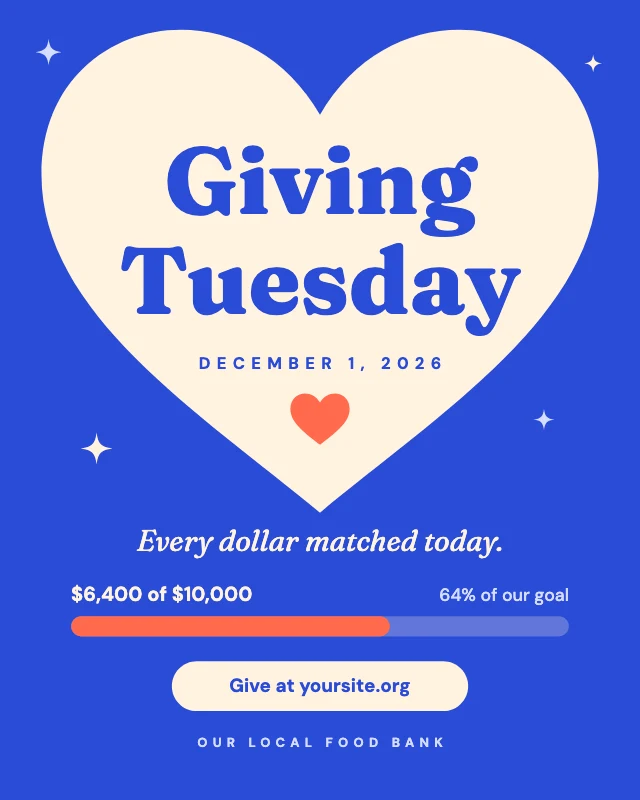 Giving Tuesday fundraising post template