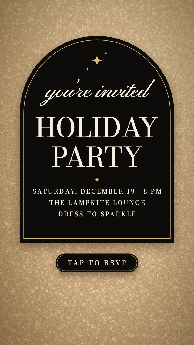 Holiday party Instagram story template