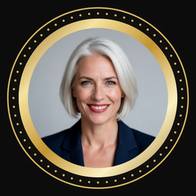 Gold ring profile picture template