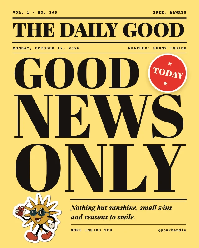 Good news only newspaper post template