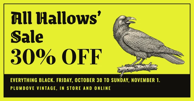Gothic Halloween sale Facebook post template
